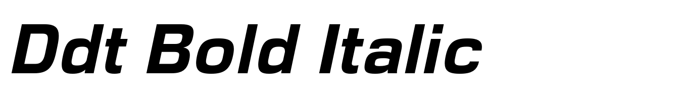 Ddt Bold Italic